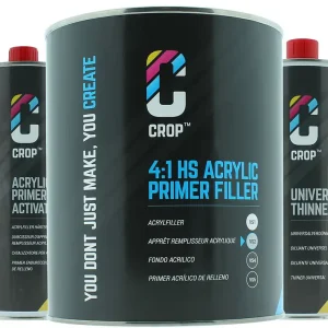 Aanbieding CROP 2K Primer Filler GRIJS - ACTIESET 6 liter
