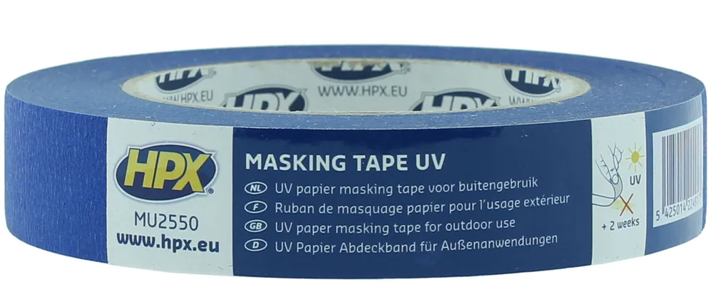 HPX UV bestendige Tape 25mm - 50 meter Gecertificeerd