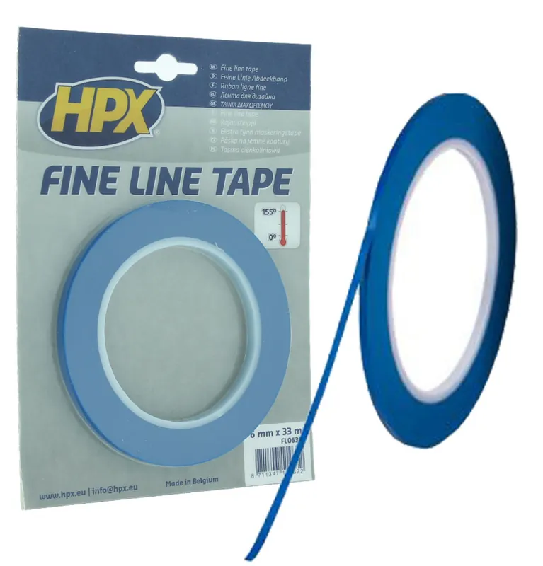 HPX Fine Line Tape 3mm - 33 meter Direct Beschikbaar
