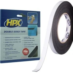 Tijdelijk Beschikbaar HPX Dubbelzijdig Foam Tape ZWART 12mm - 10 meter