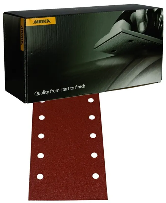 MIRKA Coarse Cut Schuurstroken 115x230mm - 10 gaten Direct Beschikbaar