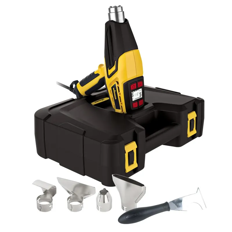 Gereduceerde Prijs WAGNER Furno 750 Heteluchtpistool 2000 Watt met LCD-scherm & accessoires in koffer
