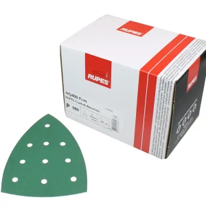 Beperkt Aanbod RUPES HQ400 Delta Polyester Schuurpapier met 10 gaten - 100 stuks