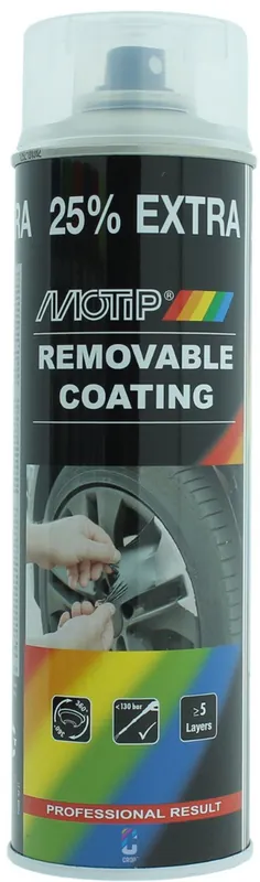 MoTip SprayPlast TRANSPARANT spuitbus 500ml Op = Op