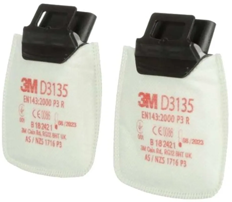 3M D3135 Secure Click P3 Stoffilter - 2 stuks Hete Deal