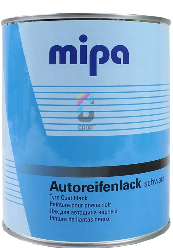 Koopje MIPA Autoreifenlack Schwarz - Bandenzwart 1 liter