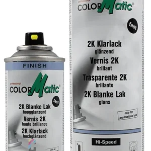 Colormatic 2K Blanke Lak Hoogglans in Spuitbus Exclusieve Aanbieding