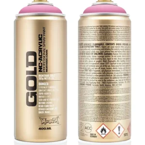 Veilige Betaling Montana GOLD S4000 Shock Pink Light spuitbus 400ml