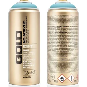 Montana GOLD S5000 Shock Blue Light spuitbus 400ml Finale Uitverkoop