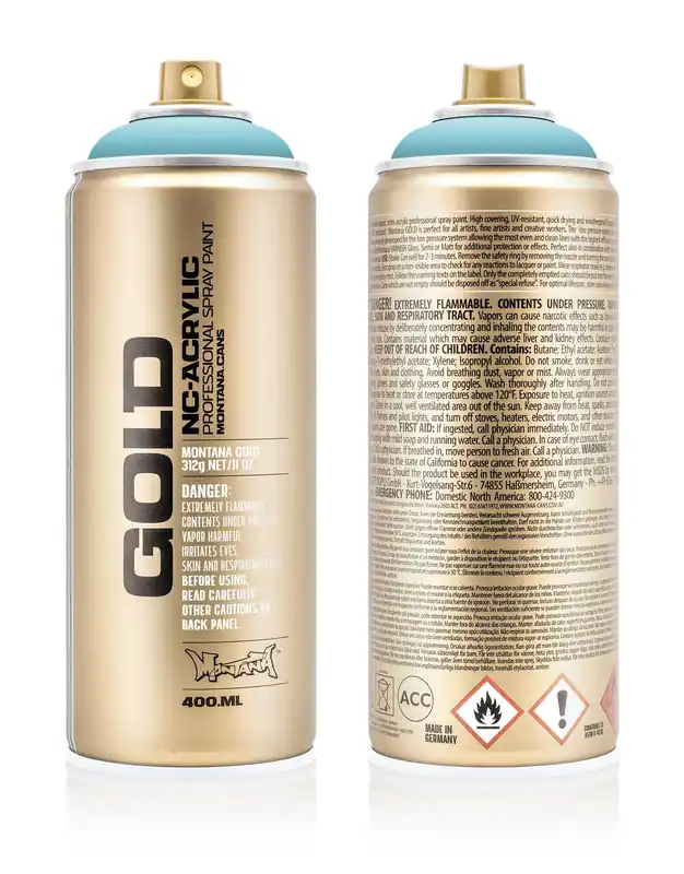Montana GOLD S5000 Shock Blue Light spuitbus 400ml Finale Uitverkoop
