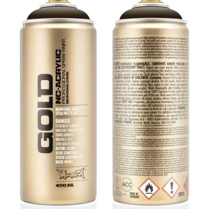 Montana GOLD S8020 Shock Brown Dark spuitbus 400ml Laatste Kans