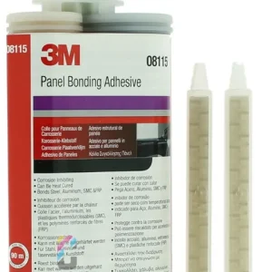 Populair 3M 08115 2K Constructielijm ZWART - Duo-patroon + 2 mengtips