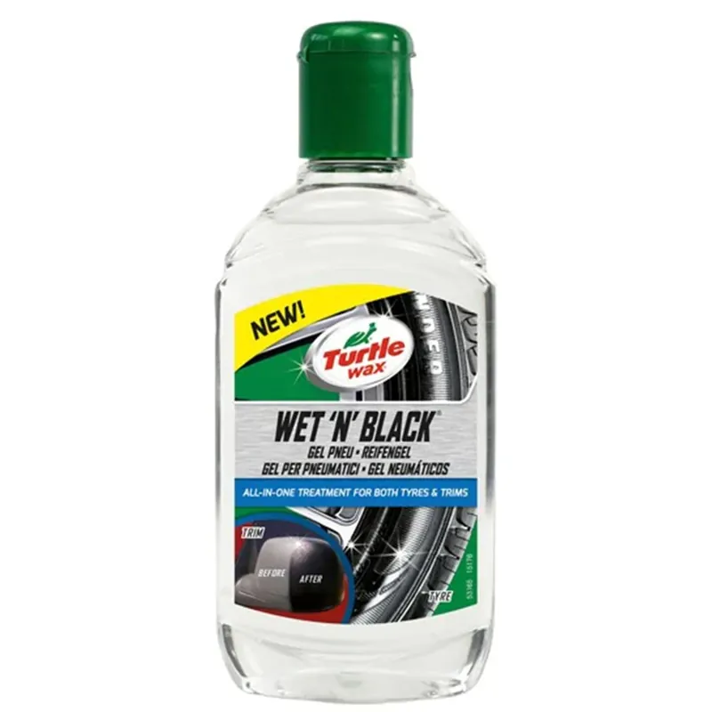 Dagaanbieding Turtle Wax Wet 'N Black bandengel - 300ml