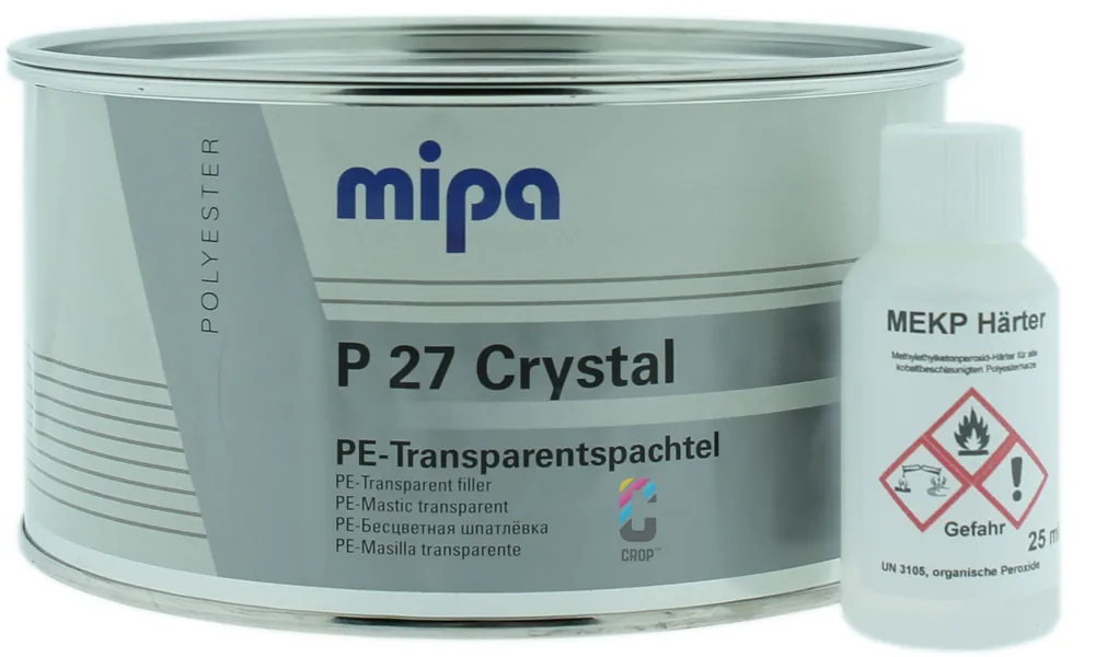 Nieuw MIPA P27 Crystal Carbon 2K Plamuur + Verharder