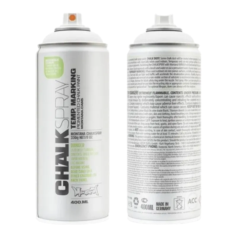 Premium Montana CHALK - Krijtverf WIT spuitbus 400ml