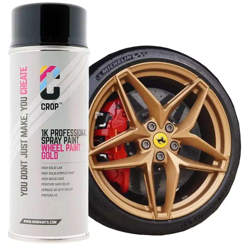 Rechtstreeks Van De Fabrikant CROP Velgen Lak Goud spuitbus 400ml