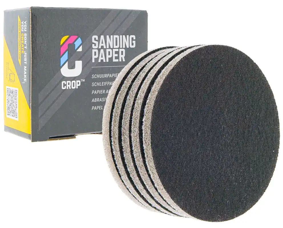 Uitverkoop CROP Foam Schuurschijf 75mm korrel 500 - 5 stuks