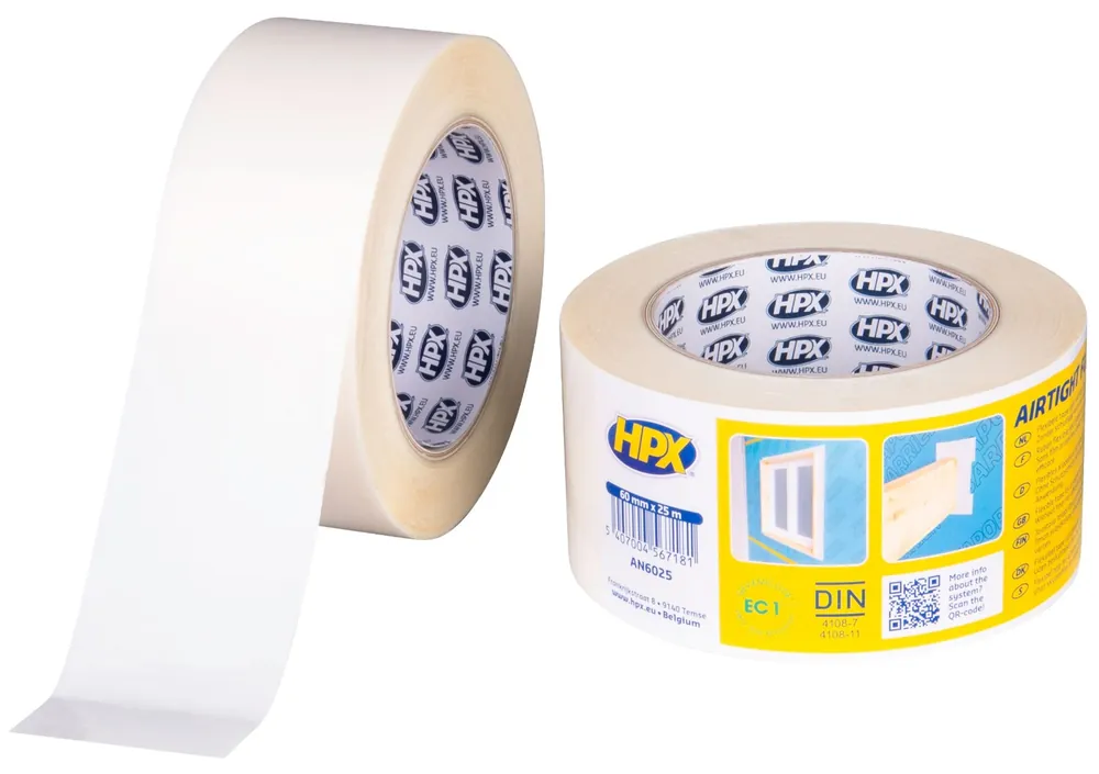 Nieuw HPX AIRTIGHT FLEX GO Luchtdicht Tape 60mm - 25 meter