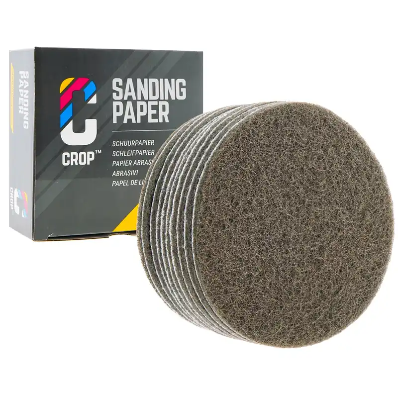 Actieprijs CROP ScuffX Vlies Schuurschijven 150mm - Super Fijn - Grijs - 10 stuks