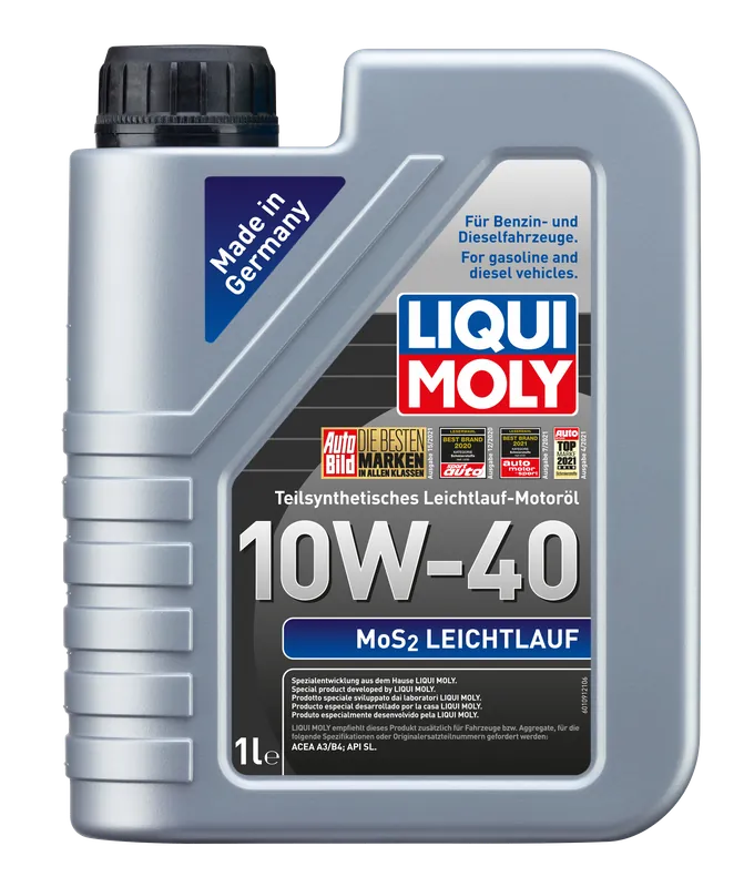 Exclusieve Aanbieding Liqui Moly MoS2 Leichtlauf 10w40 Motorolie 1 liter
