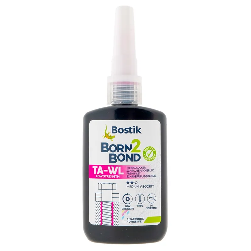 Merkproduct Bostik Born2Bond TA-WL Low Strength Schroefdraadborgmiddel 50ml