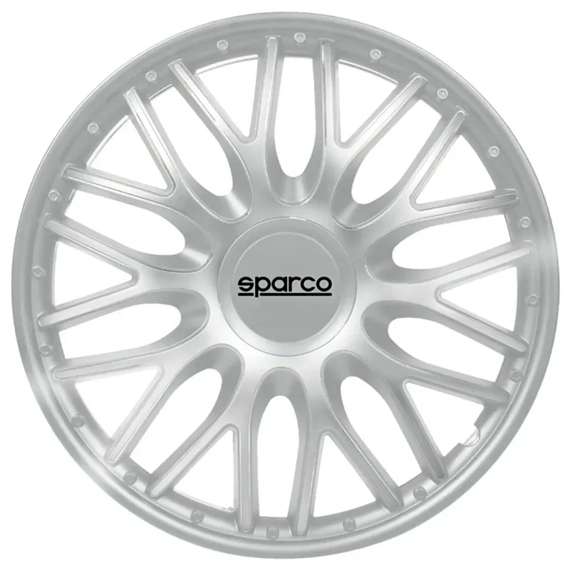 Voordeelprijs Sparco Wieldoppen Roma 14 inch Zilver - 4 stuks