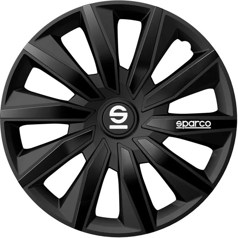 Beste Prijs Sparco Wieldoppen Milano 15 inch Zwart - 4 stuks