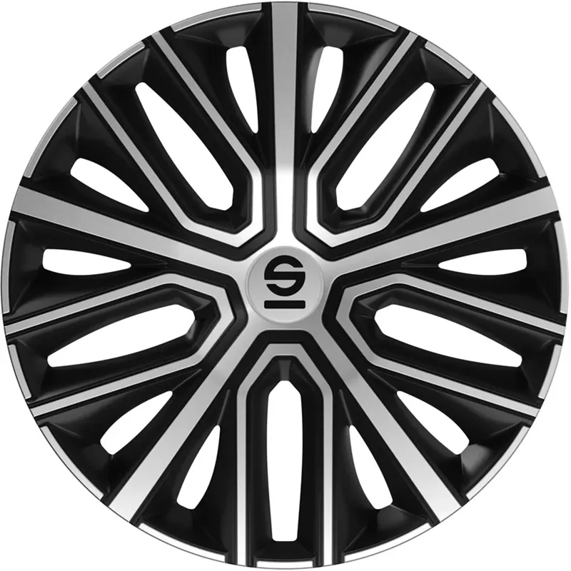 Favoriet Sparco Wieldoppen Modena 15 inch Zwart Zilver - 4 stuks