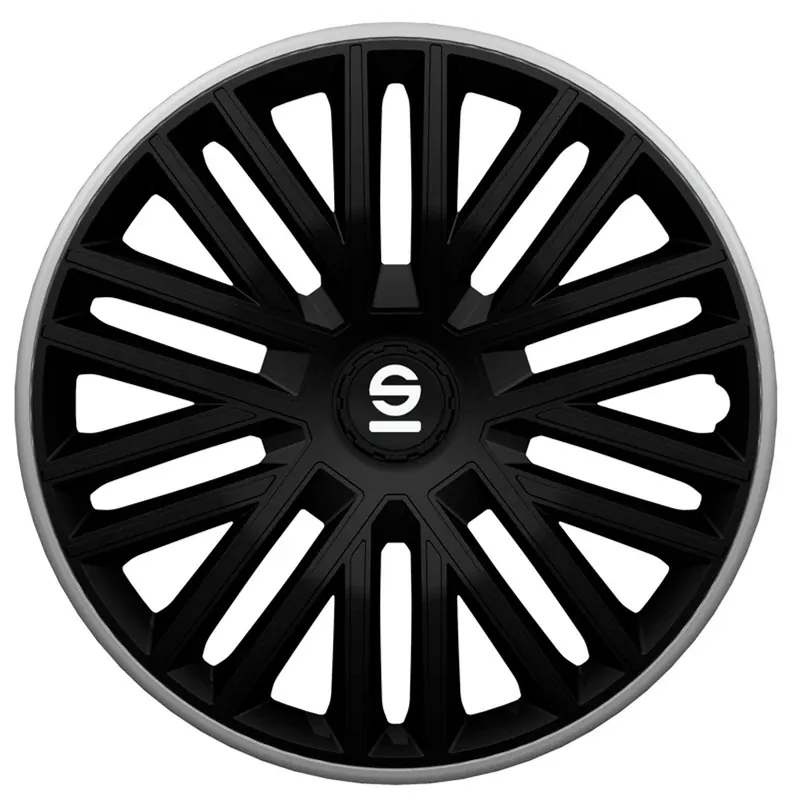 Sparco Wieldoppen Bergamo 15 inch Zwart Grijs - 4 stuks Fabrieksprijs