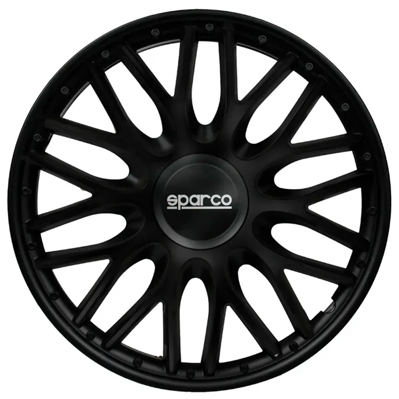 Sparco Wieldoppen Roma 14 inch Zwart - 4 stuks Beperkt Aanbod