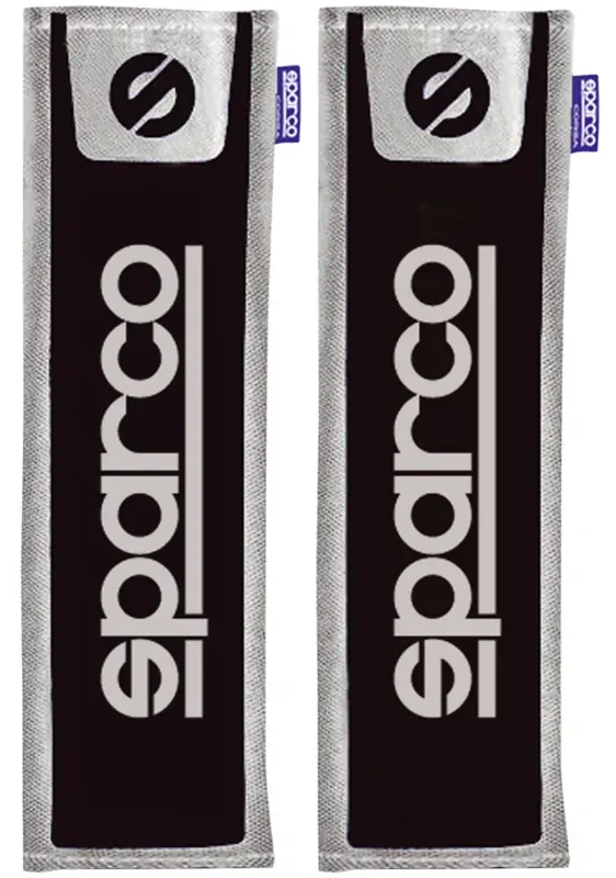 Korting Sparco Gordelhoezen GT Zwart Grijs - 2 stuks