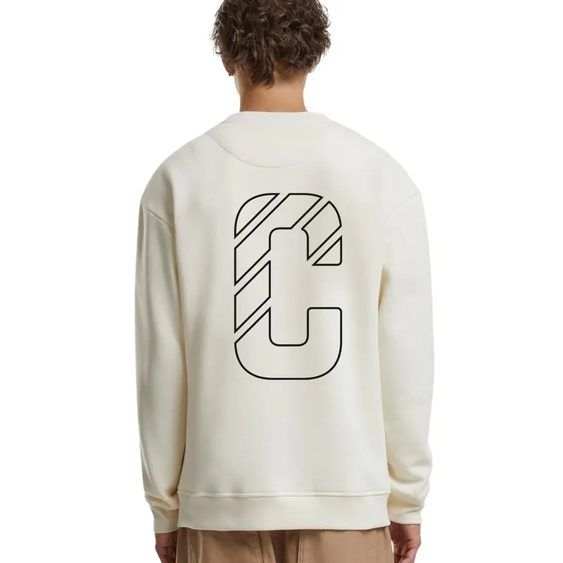 Korting CROP Oversized Sweater - Beige