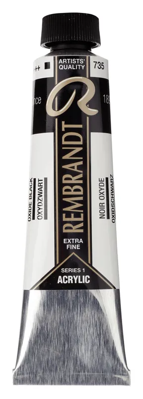 Alleen Vandaag Rembrandt Acrylverf Tube 40 ml - Oxydzwart 735