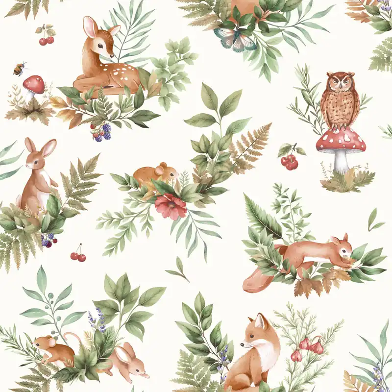 Holden Adventure Awaits - 14123 - Forest Friends Cream/Multi Must-Have