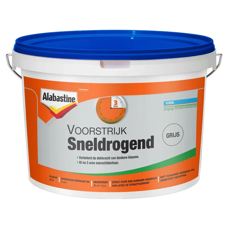 Actieprijs Alabastine Voorstrijk Sneldrogend - Grijs