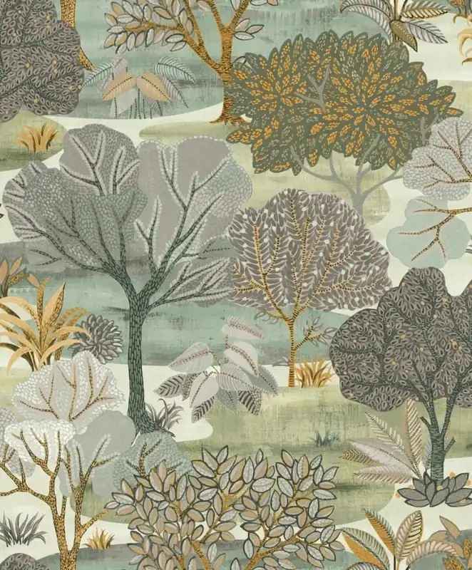 Decoprint Allure Behang met verschillende bomen - AL26253 Korting