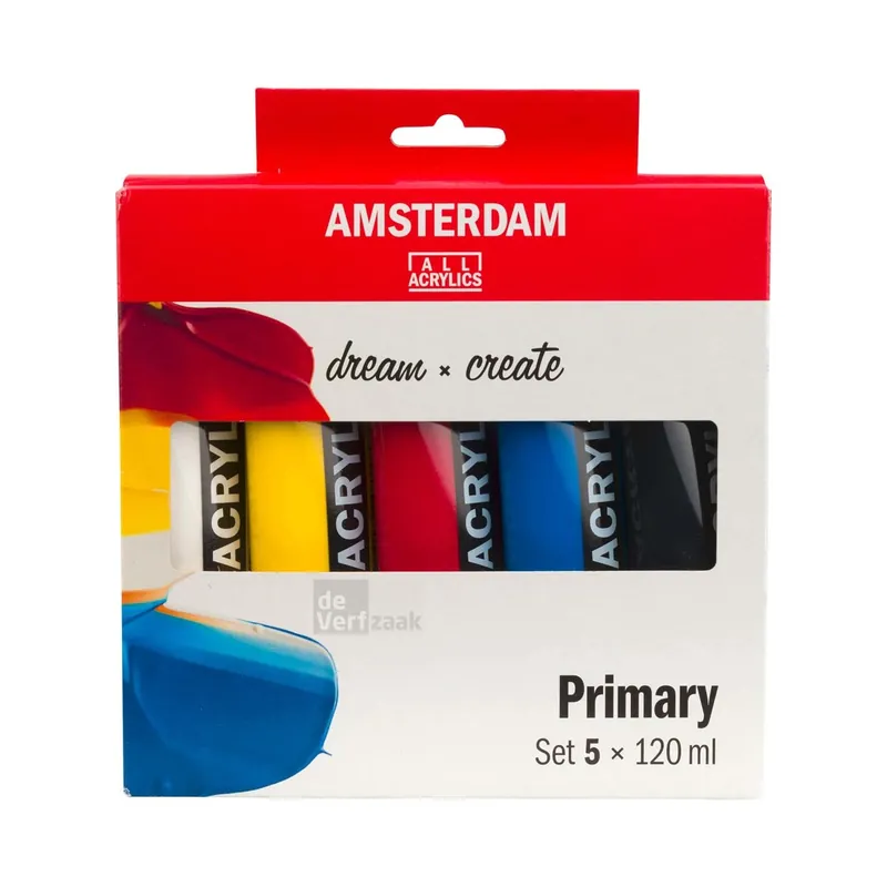 Snelle Levering Amsterdam Acrylverf Primairset 5x120 ml