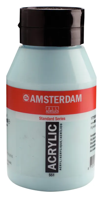 Must-Have Royal Talens Amsterdam Standard Series Acrylverf Pot 1000 ml - Hemelsblauw Licht 551