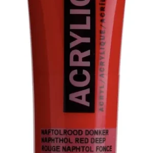 Direct Verzonden Royal Talens Amsterdam Standard Series Acrylverf Tube 20 ml - Naftolrood Donker 399
