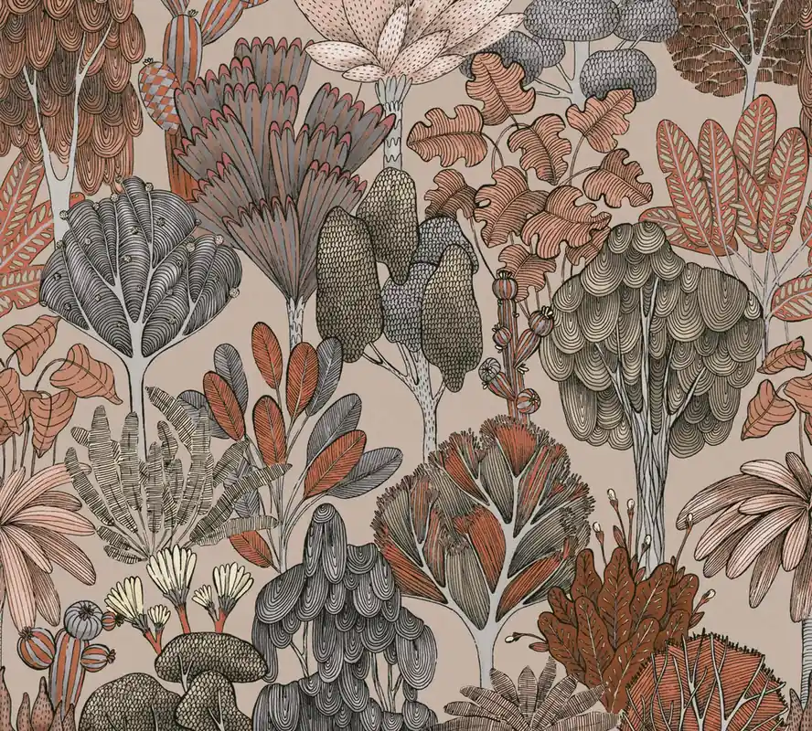 Architects Paper Floral Impression - Beige - Grafisch - 377575 Goedkoop