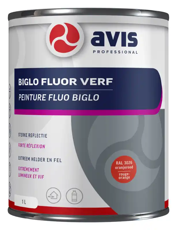Nu Kopen Avis Biglo Radiant 73 - RAL 3026 - Oranje Rood