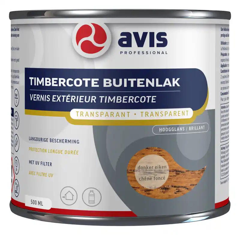 Weekendaanbieding Avis Timbercote Transparant Hoogglans - Donker Eiken