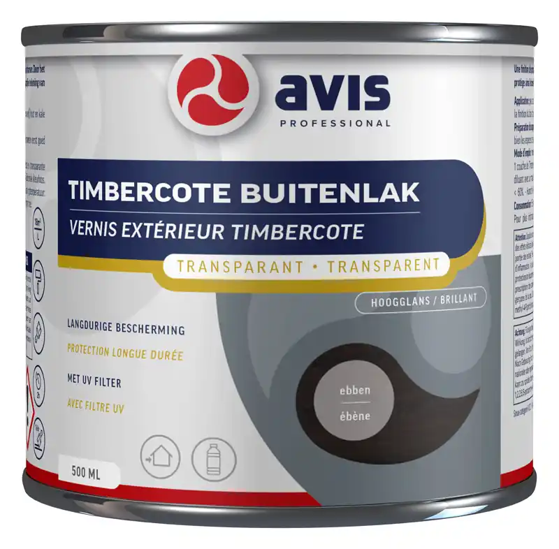 Bestel Nu Avis Timbercote Transparant Hoogglans - Ebben