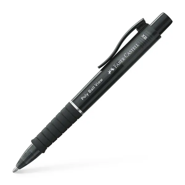 Express Levering Faber Castell Balpen Polyball View - Zwart