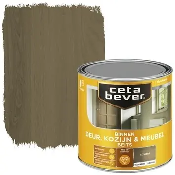 Korting Cetabever Binnenbeits Deur Kozijn en Meubel Transparant Zijdeglans - Schors