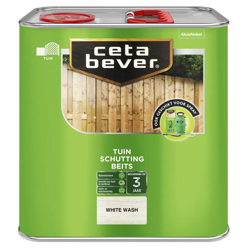 Bestseller Cetabever Schuttingbeits Mat - White Wash - 2,5 liter