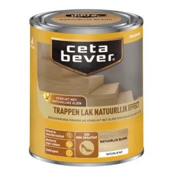 Cetabever Trappen Lak Natuurlijk Effect Mat - Blank - 0,75 liter Seizoensaanbieding