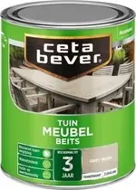 Betrouwbaar Cetabever Tuin Meubel Beits Transparant Zijdeglans - Grey Wash - 0,75 liter