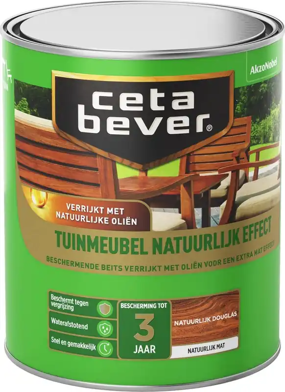 Cetabever Tuinmeubel Natuurlijk Effect Mat - Douglas - 0,75 liter Veilige Betaling
