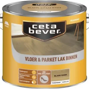 Cetabever Vloer en Parket Lak Binnen Transparant Zijdeglans - Blank Eiken - 2,5 liter Premium